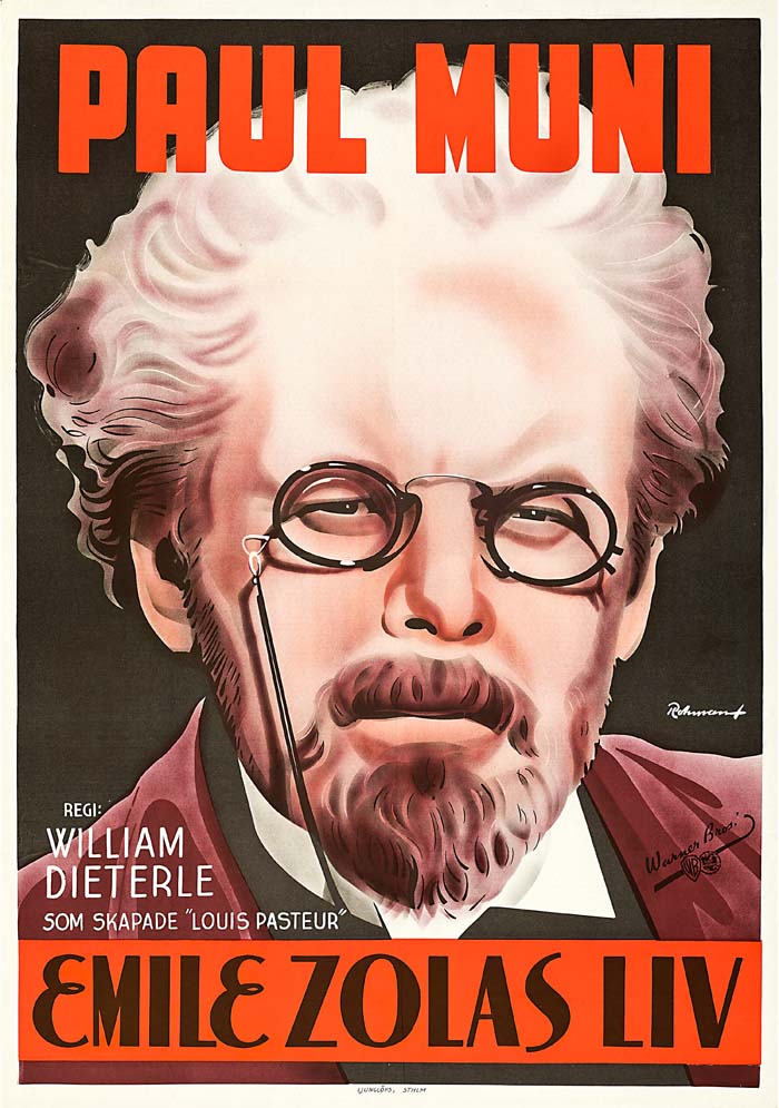 The Life of Emile Zola (1937) vintage movie poster